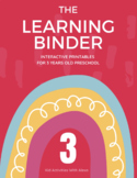 Three Year Old Learning Binder