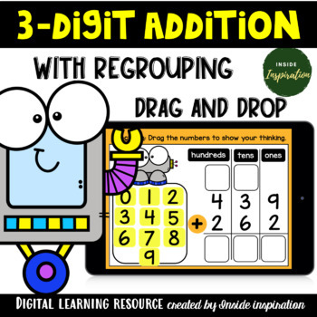 Preview of Three-digit Numbers Addition with Regrouping Using Standard Algorithm