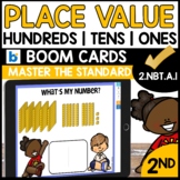 Three digit Place Value Boom Cards | 2.NBT.A.1 No Prep 2nd