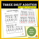 Three digit addition without regrouping | Adaptive Resources 