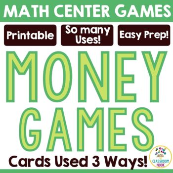 Matching And Comparing Money Game Cards By The Classroom Nook Tpt