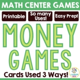 MATH CENTER GAME - Money (Money Memory, Comparing Money & MORE!)