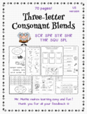 Three-letter Consonant Blends 70 pages