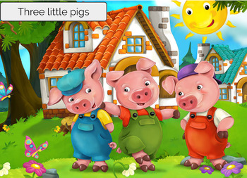 Preview of Three little pigs interactive story