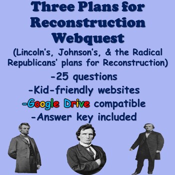 Preview of Three plans for Reconstruction (Lincoln's, Johnson's, Radical Republicans Plan)