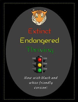 Preview of Extinct, Endangered, Thriving Foldable