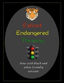 Extinct, Endangered, Thriving Foldable