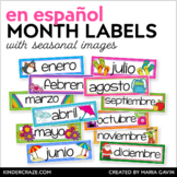 Through the Year Calendar Headers {In Spanish}