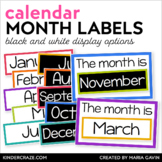 Months of the Year Classroom Calendar Labels - Back to Sch