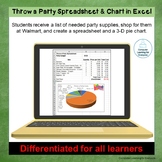 Throw a Party Spreadsheet and Chart in Excel