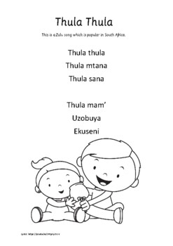 Preview of Thula Thula African Lullaby Song