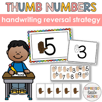 Preview of Thumb Numbers Reversals Handwriting Strategy