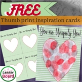 Thumb Print Inspirational Cards