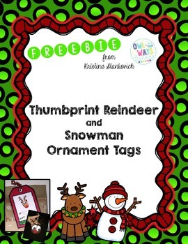 reindeer thumbprint ornaments