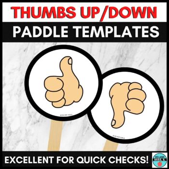 Preview of Thumbs Up/Down Paddles | Assessment | Voting