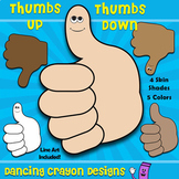 Thumbs Up, Thumbs Down - FREE Clip Art