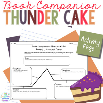 Preview of Thunder Cake Book Companion Activity | Personal Narrative Mentor Text