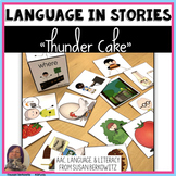 Thunder Cake Book Companion Language Activities Speech Therapy