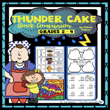 Preview of Thunder Cake Book Companion and Test