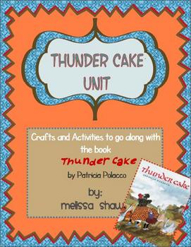 Preview of Thunder Cake Book Unit