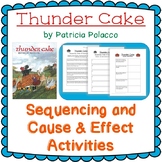 'Thunder Cake'- No Prep Sequencing AND Cause & Effect Acti