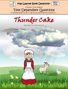 Preview of Thunder Cake: Text-Dependent Questions and More!