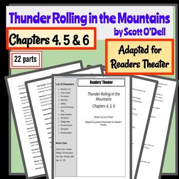 Preview of Thunder Rolling in the Mountains by Scott O'Dell readers theater