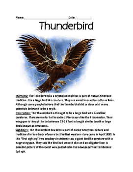 thunderbird animal