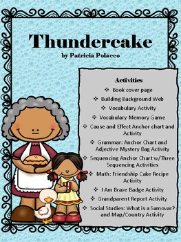 Preview of Thundercake: Story Activities