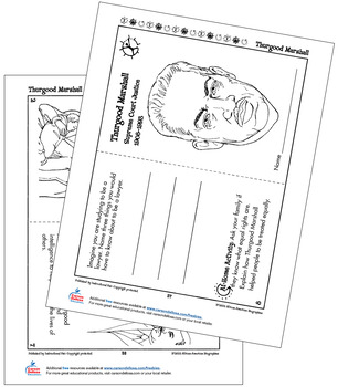 Preview of Thurgood Marshall Grades K – 2 Free Printable