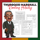 Thurgood Marshall - Reading Activity Pack | Black History 