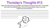 Thursday's Thoughts 11-20 (bell ringers) **NEW**
