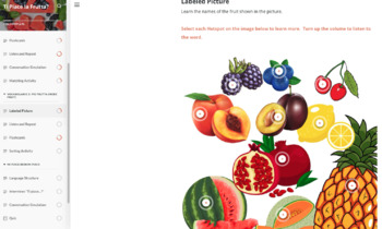 Preview of Ti Piace la Frutta? Vocabulary and Listening Comprehension