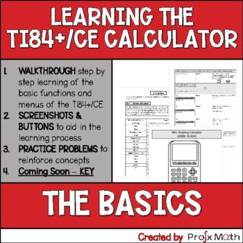 Preview of Ti84+/CE Calculator: Learning the Basics