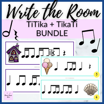 Preview of TiTika + TikaTi Write the Room BUNDLE for Music Rhythm Review