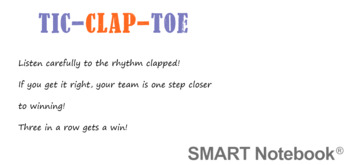 Preview of Tic-Clap-Toe, A Rhythm Listening Game for Elementary Music