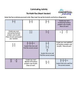 Preview of Operations with Fractions Review - Differentiated - Word Doc