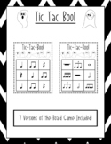 Tic-Tac-Boo! Halloween/October Rhythmic Note Board Game