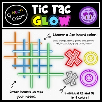 Glow in the Dark Tic Tac Toe!