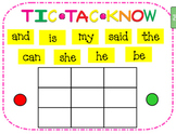 Tic Tac Know -- Smart Board activity