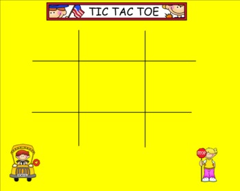 Preview of Tic Tac Toe Center Games 12 themes