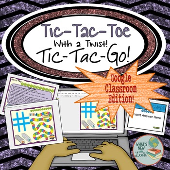 Preview of Tic-Tac-Toe Content Review Game for Google Classroom and One Drive