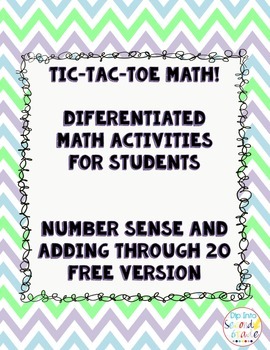 Preview of Tic-Tac-Toe Differentiated Math Boards: Number Sense
