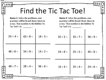 Tic Tac Toe 3 digit addition with regrouping Set 3 by Ann Fausnight