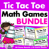 Tic Tac Toe - Fun Math Games Bundle for Fact Fluency - Pri