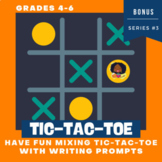 Fun Tic Tac Toe Game With 100 Writing Prompts, Creative Wr