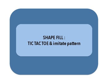 Preview of Tic Tac Toe & Imitative Pattern