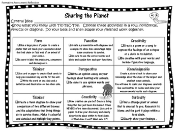 IB PYP Themes Tic Tac Toe Inquiry Based Choice Activities by Susan Powers