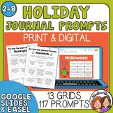 Tic-Tac-Toe Journal Prompts - Holiday and Seasonal, 117 Prompts!