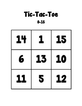 original personal number tic tac toe pick 3